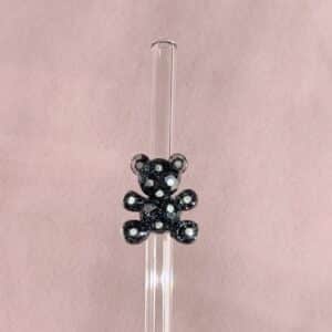 Nounours pailleté noir